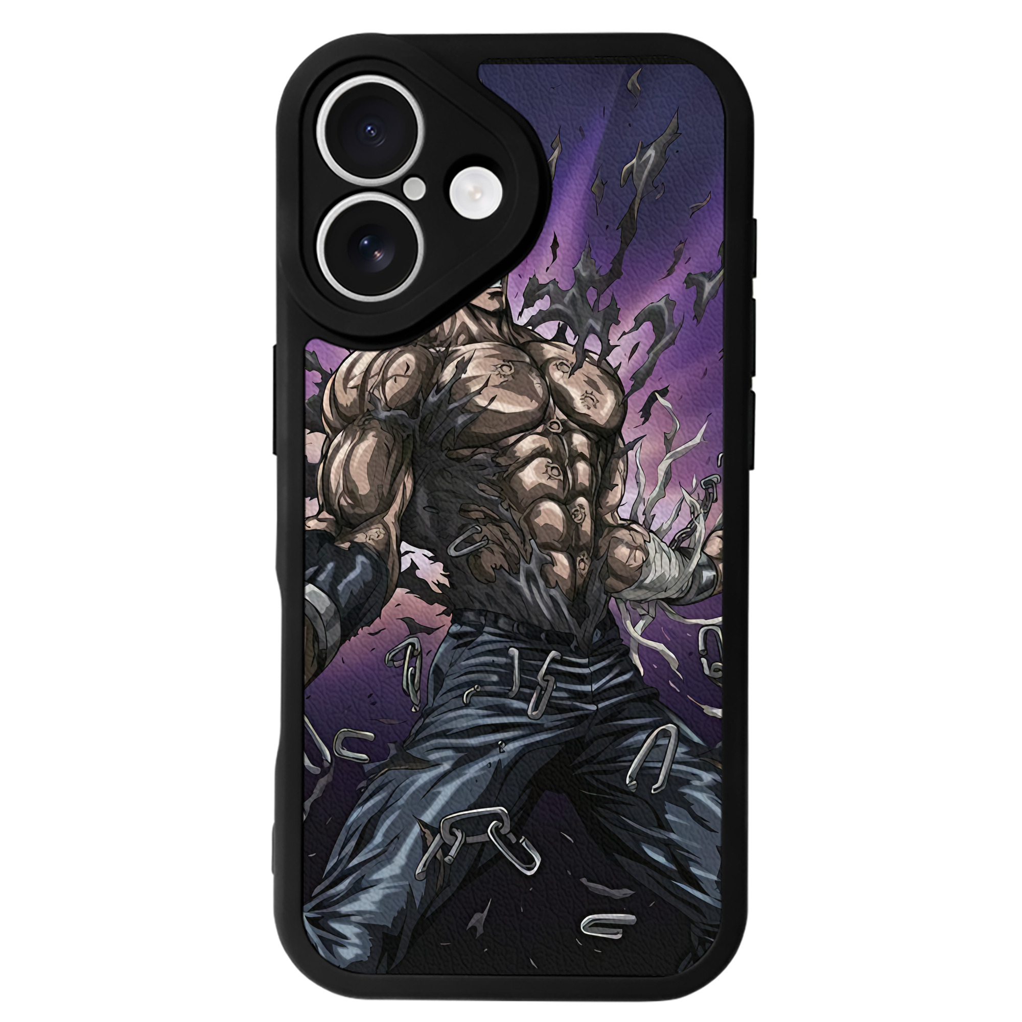 （画像用） 北斗の拳 Fist of the North Star 【iPhone 16シリーズ対応】シリコンスマホケース（レザー調） 材質：シリコン